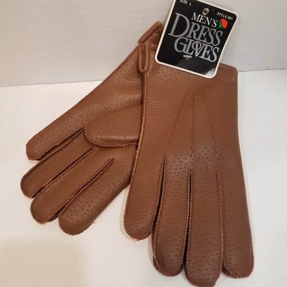 Source Unknown Other - Men's Faux Leather Dress Gloves, size Large, NWT